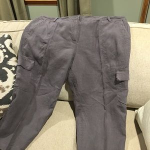 Eileen Fisher Linen Capri pants